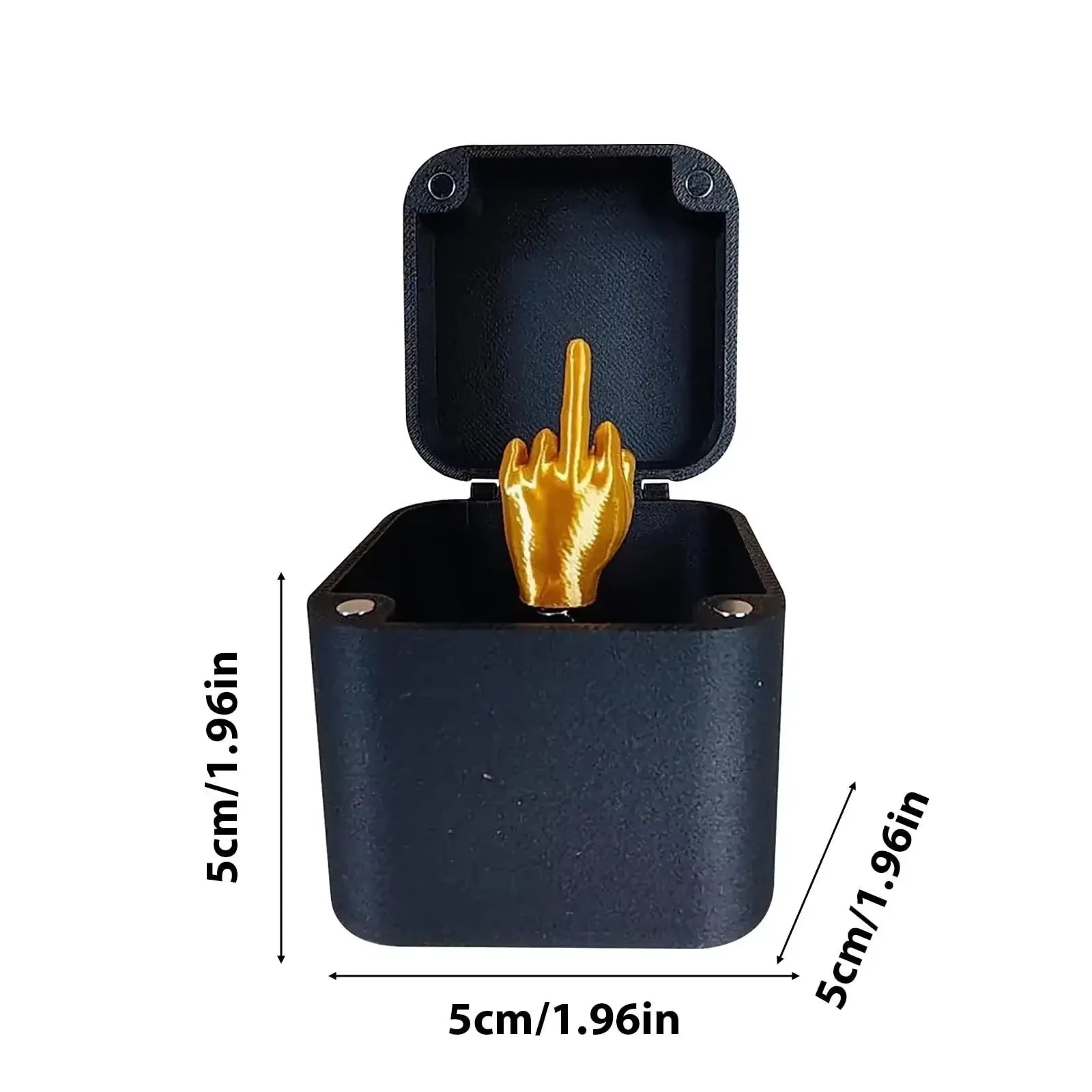 **Funny Middle Finger in Box - Hilarious Desk Decor & Gag Gift for Office, Halloween & Christmas**  (87 characters)