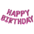 Silver Happy Birthday Party Balloon Set Kids Birthday Balloon Aluminum Foil Letter Balloon Used for Birthday Party Decoration