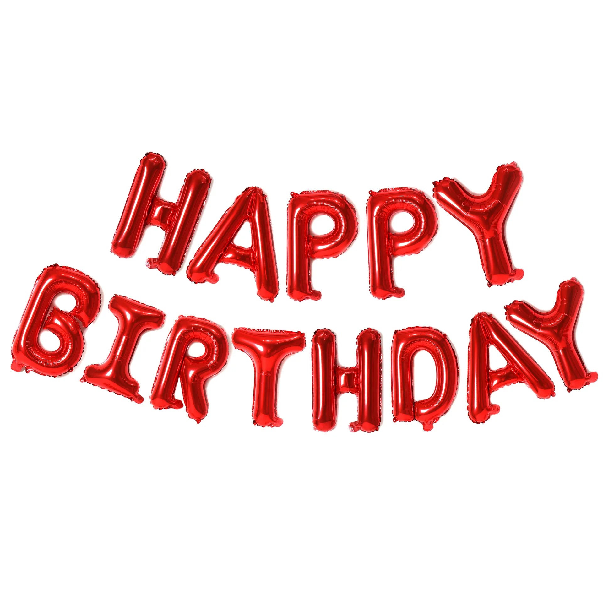 Silver Happy Birthday Party Balloon Set Kids Birthday Balloon Aluminum Foil Letter Balloon Used for Birthday Party Decoration
