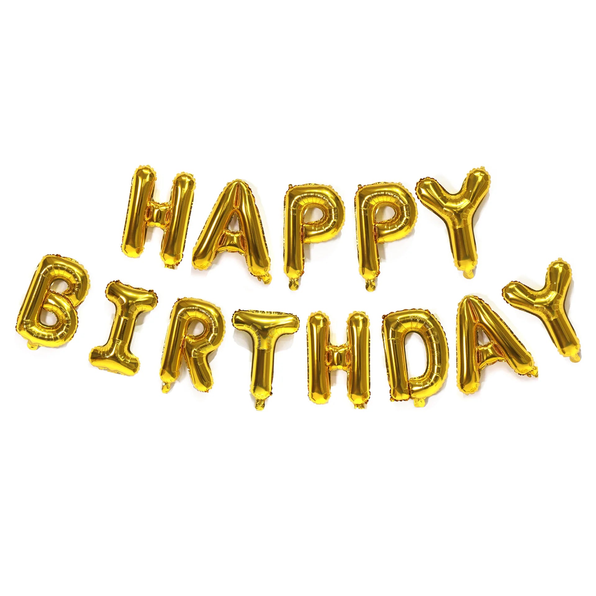 Silver Happy Birthday Party Balloon Set Kids Birthday Balloon Aluminum Foil Letter Balloon Used for Birthday Party Decoration