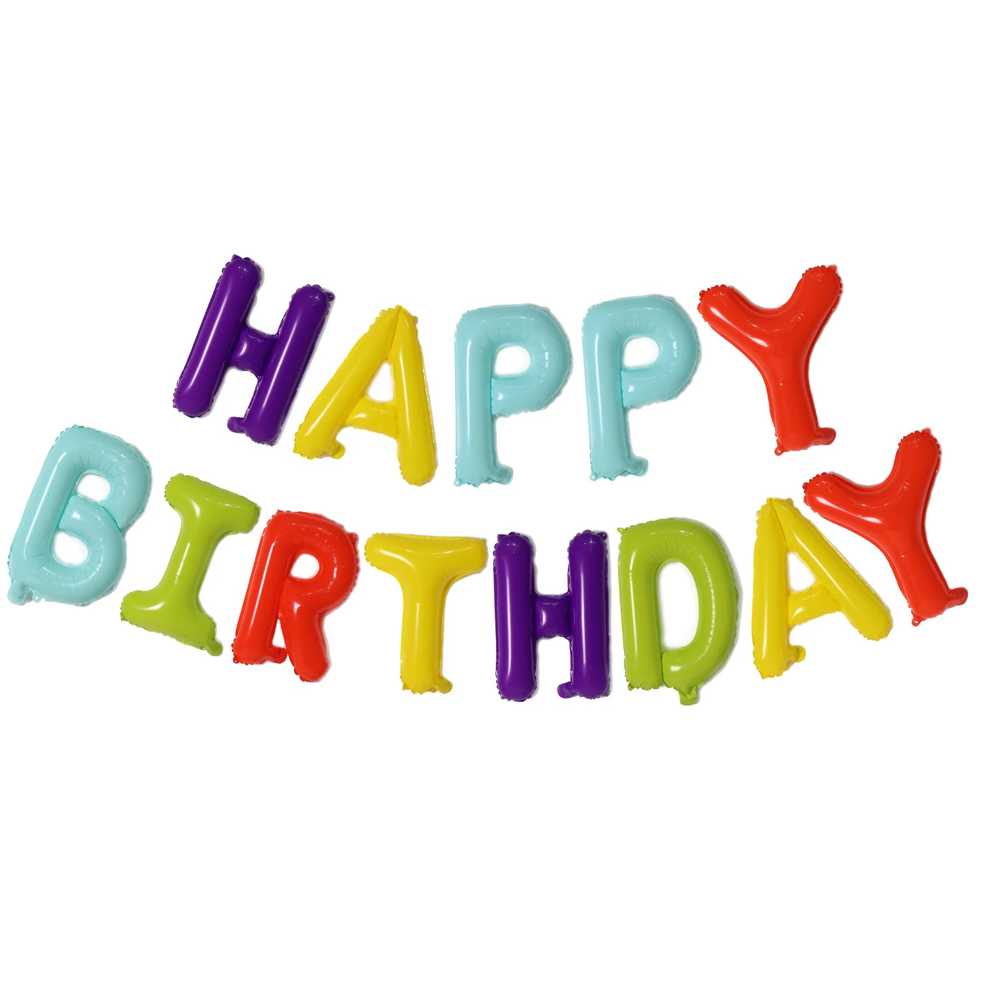 Silver Happy Birthday Party Balloon Set Kids Birthday Balloon Aluminum Foil Letter Balloon Used for Birthday Party Decoration