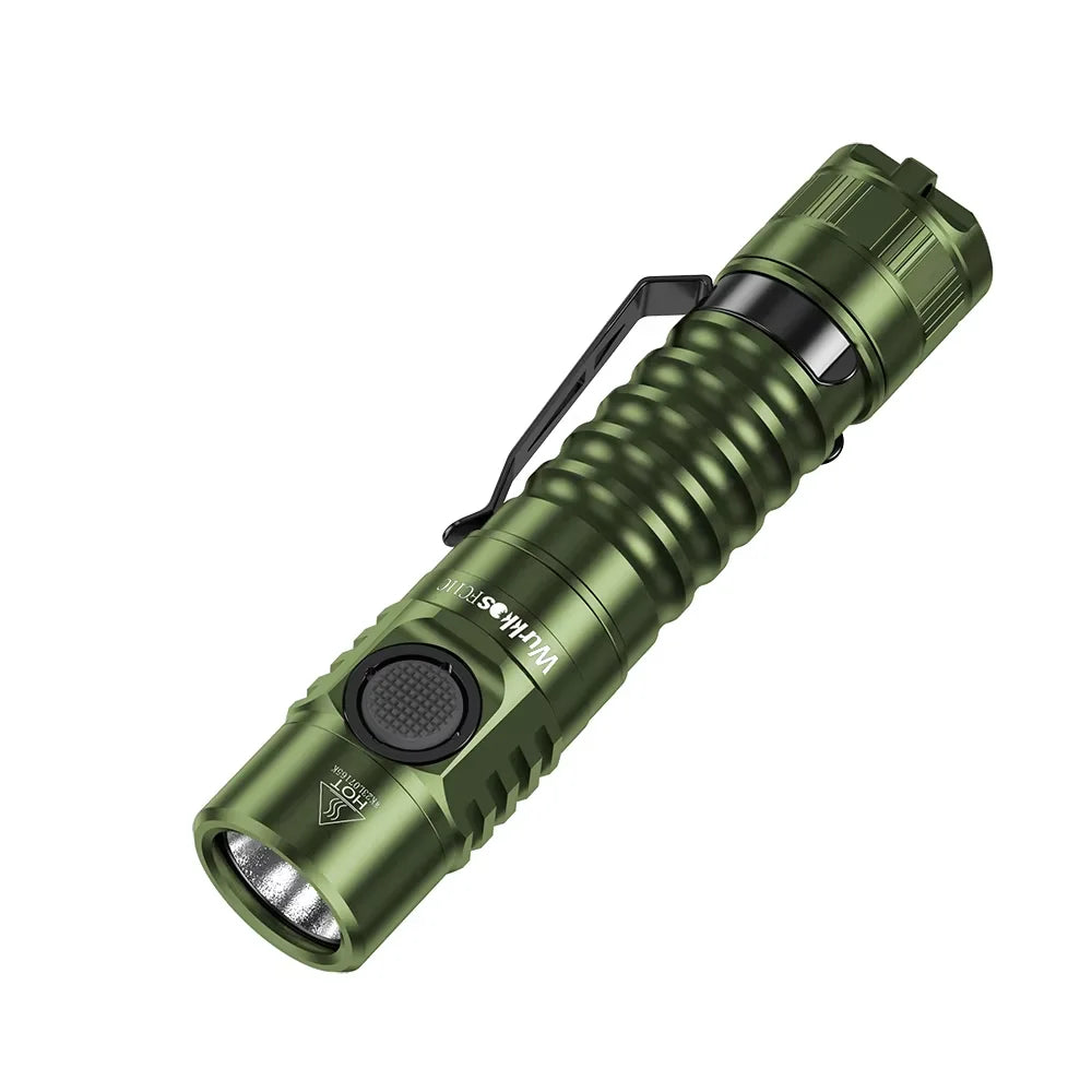 Wurkkos FC11C Flashlight Nippon Chemical 519A Mountaineering Edition 18650 Battery Max Output 1200 Lm USB-C Charging Daily Carry