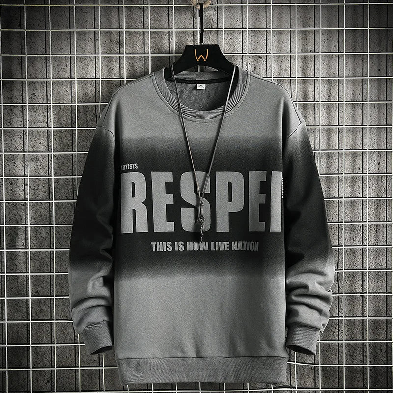 Autumn Spring 2023 Hoodies Sweatshirt For Men's Print Hip Hop Punk Pullover Streetwear Casual Fashion Clothes OverSize 5XL