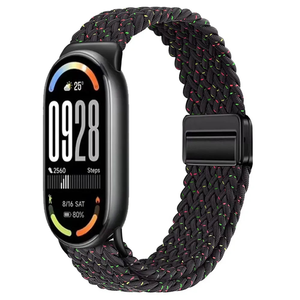 Nylon Strap for Xiaomi Mi Band 9/8 High Quality Breathable Sports Wristband Accessories for Mi Band 10 9 NFC Replace 2030