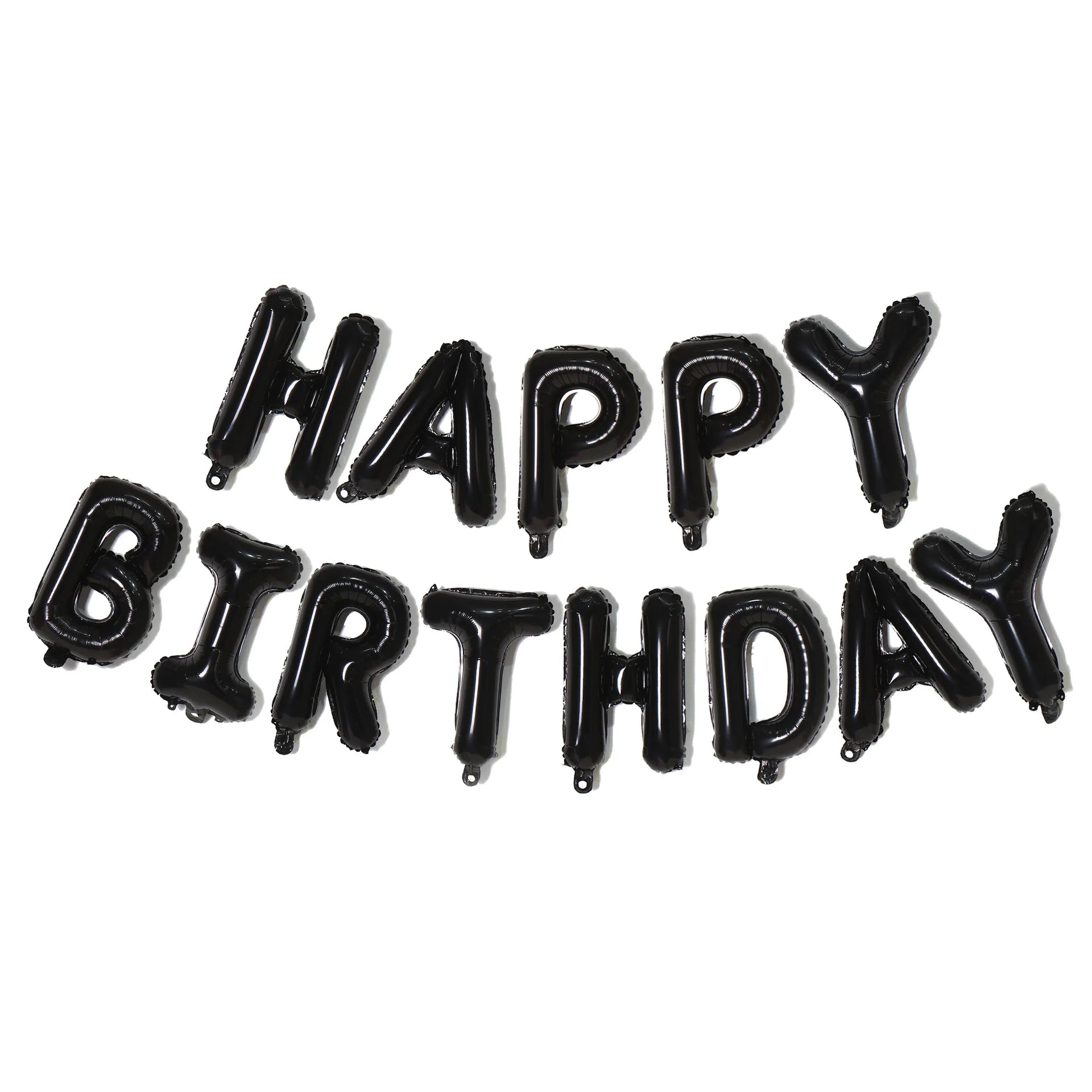 Silver Happy Birthday Party Balloon Set Kids Birthday Balloon Aluminum Foil Letter Balloon Used for Birthday Party Decoration