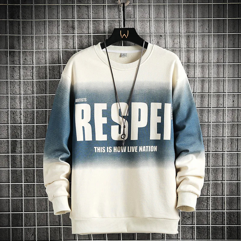 Autumn Spring 2023 Hoodies Sweatshirt For Men's Print Hip Hop Punk Pullover Streetwear Casual Fashion Clothes OverSize 5XL